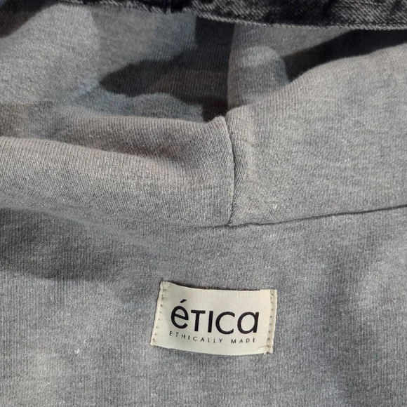 NWOT Etica Mansfield Denim Hoodie By Free People - Picture 6 of 8